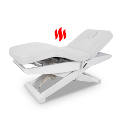 Łóżko Kosmetyczne Luna X Plus Pure Z Podgrzewaniem - Białe -Łóżka kosmetyczne- 